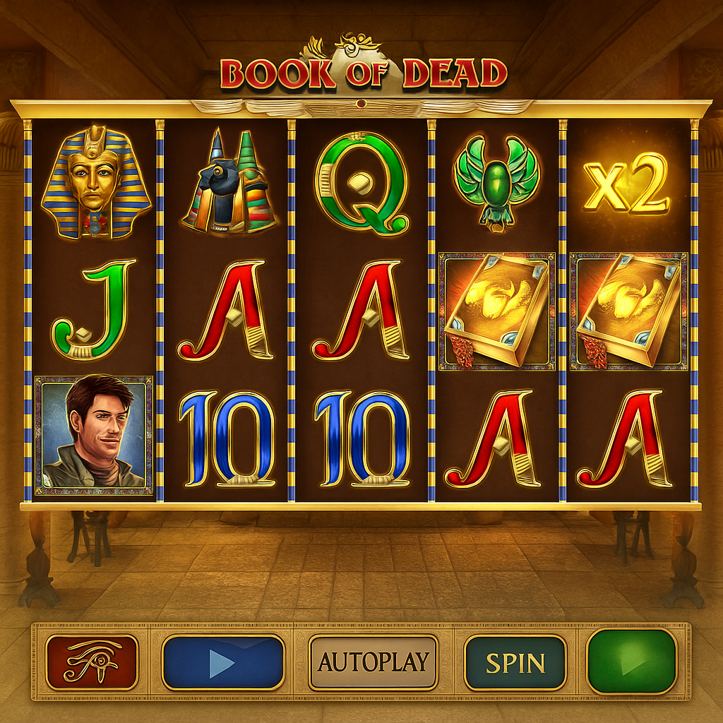 RTBet - Book of Dead Slot Game - Machines à Sous
