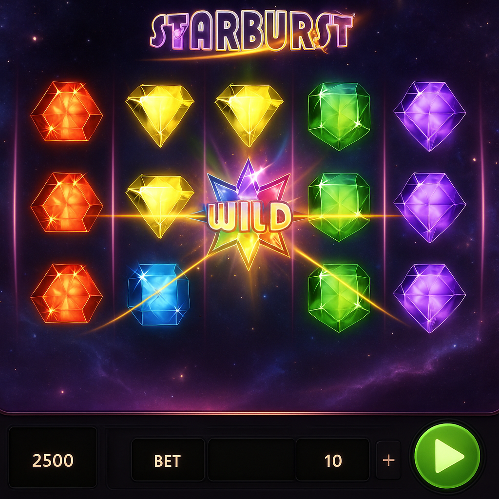 RTBet - Starburst Slot Game - NetEnt